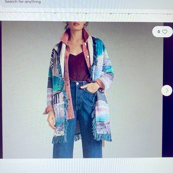 NWT* Anthropologie Moira Fringed Sweater - Picture 2 of 4